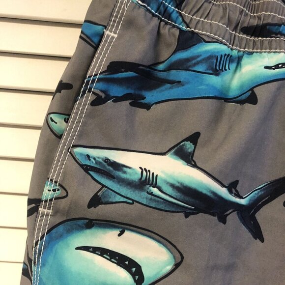 Gap Size 8 Grey Shark Swim Trunks - Picture 2 of 8